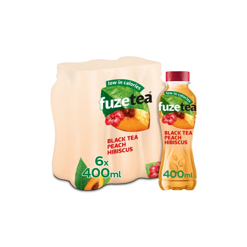 Fuze Peach Hibiscus 4 x 6 x 0,4 Lit. PET.