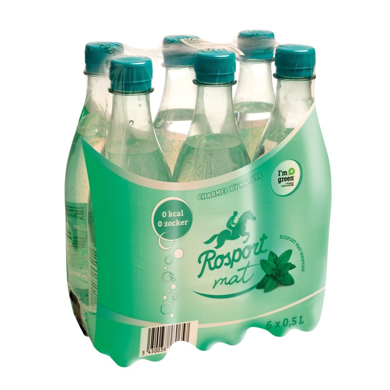 Rosport mat Menthe 6 x 0,50 Lit. PET.