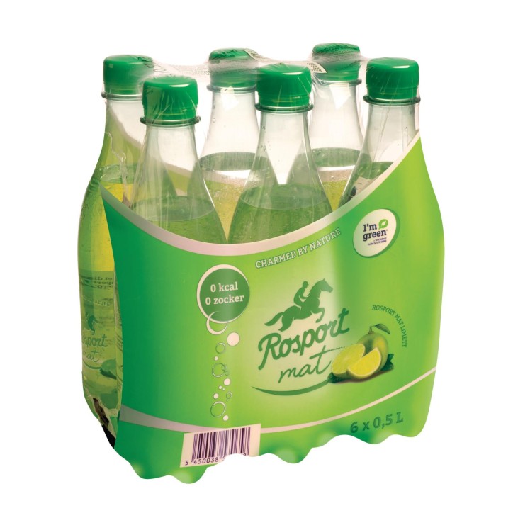 Rosport mat Limette 6 x 0,50 Lit. PET. Rosport mat Limette 6 x 0,50 Lit. PET.