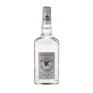 Tequila 3 Sombreros Silver 38 % 0,70 Lit.