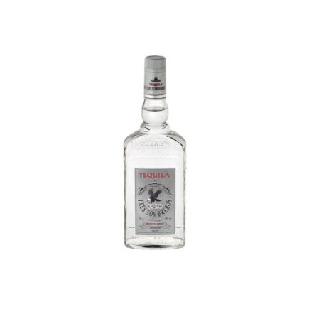Tequila 3 Sombreros Silver 38 % 0,70 Lit.