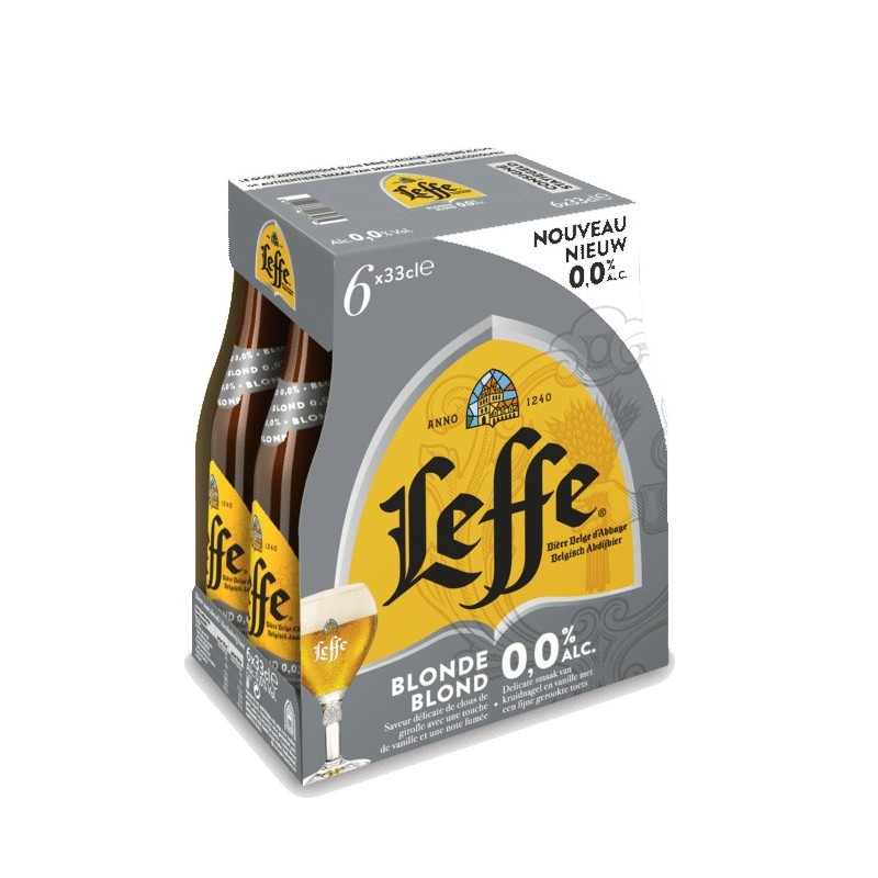 Leffe Blonde 0,0% 4 x 6 x 0,33 Lit. Vc.