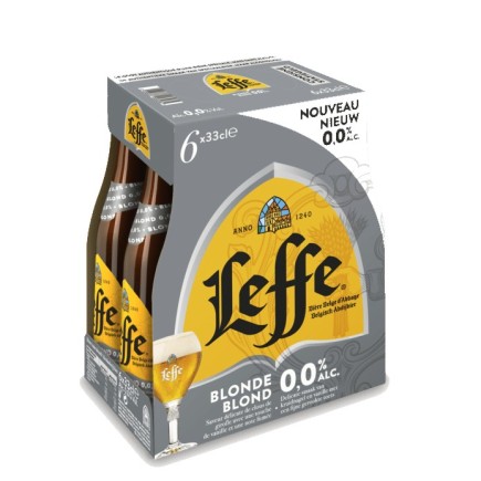 Leffe Blonde 0,0% 4 x 6 x 0,33 Lit. Vc.