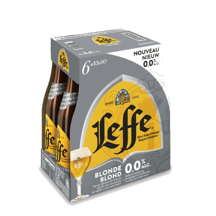 Leffe Blonde 0,0% 4 x 6 x 0,33 Lit. Vc.