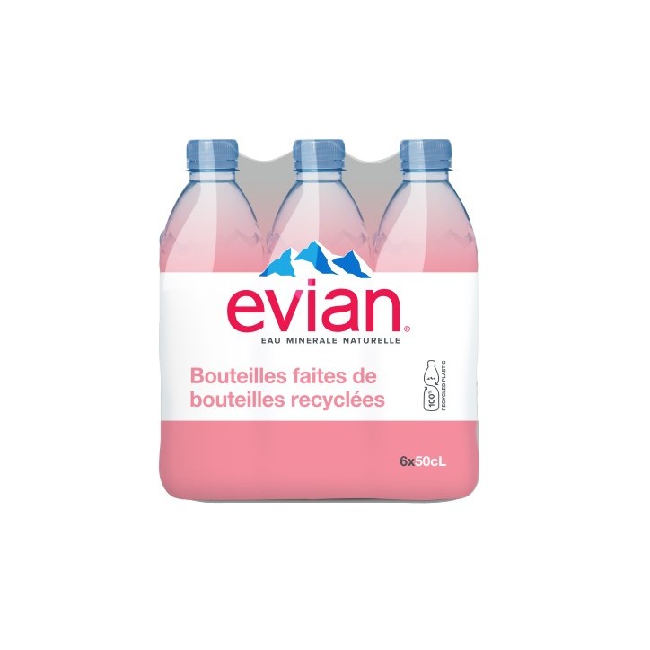 Evian 5 x 6 x 0,5 Lit. PET. Evian 5 x 6 x 0,5 Lit. PET.