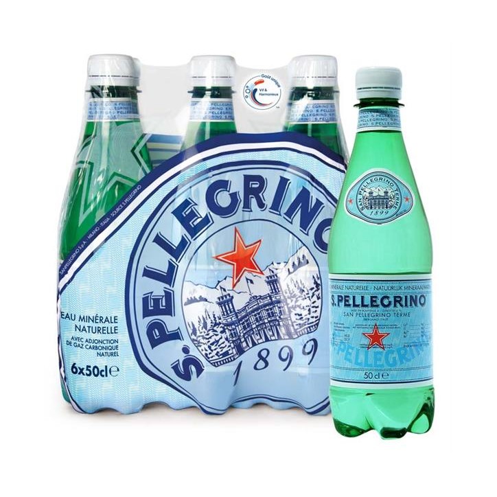 San Pellegrino 4 x 6 x 0,5 Lit. PET. San Pellegrino 4 x 6 x 0,5 Lit. PET.
