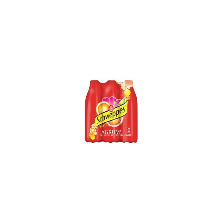 Schweppes Agrum 4 x 6 x 0,5 Lit. PET.