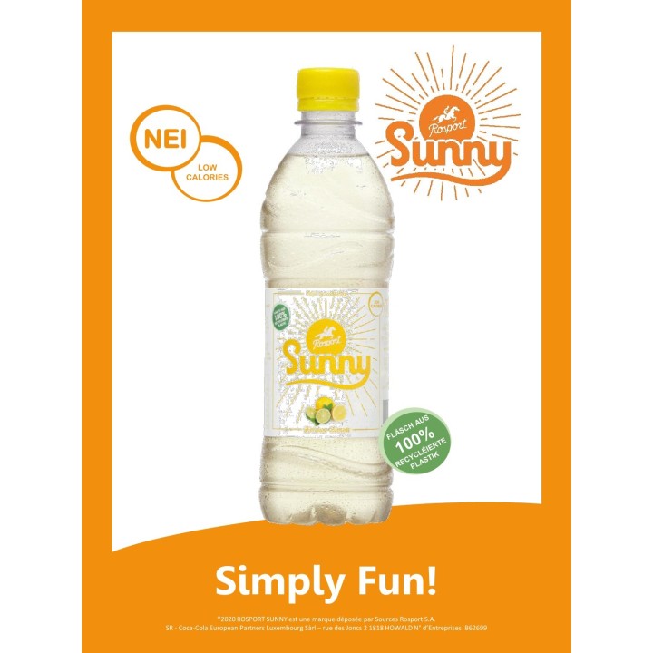 Rosport Sunny Citron 6 x 0,5 Lit. PET