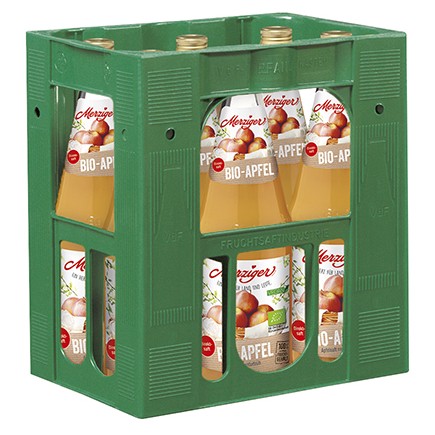 Merziger Bio Apfelsaft trüb 6 x 1 Lit. Vc.