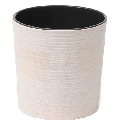 Pflanzgefäß ECO Lens 30 cm Ø weiß