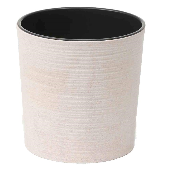 Pflanzgefäß ECO Lens 30 cm Ø weiß