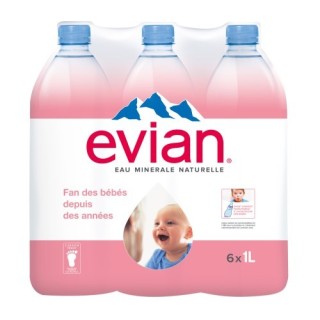 Evian 6 x 1 Lit. PET.