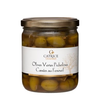 Olives vertes picholines fenouil 230 g