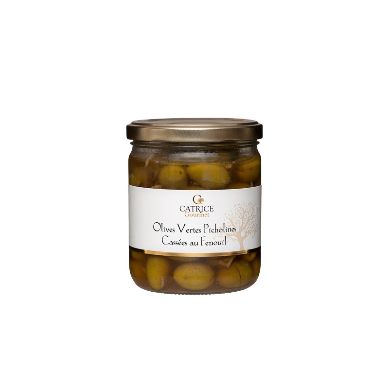 Olives vertes picholines fenouil 230 g