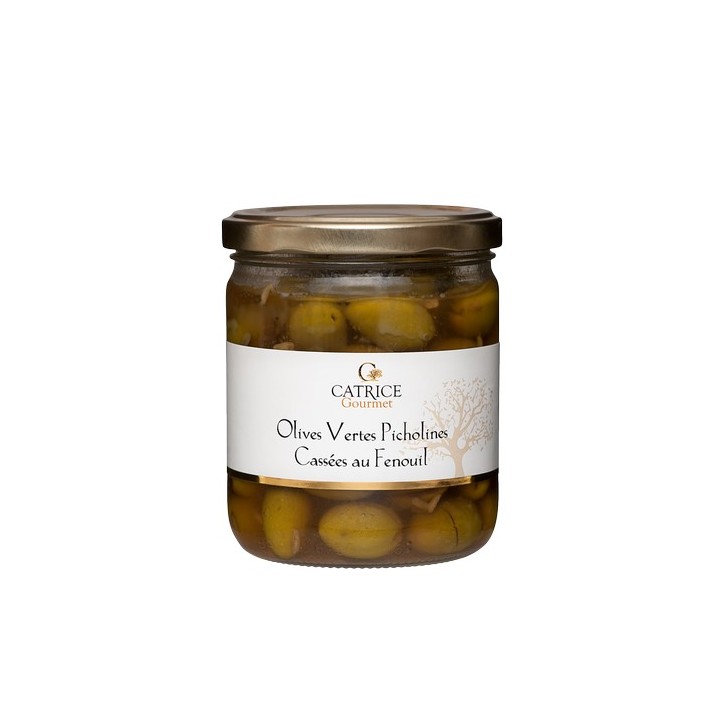 Olives vertes picholines fenouil 230 g
