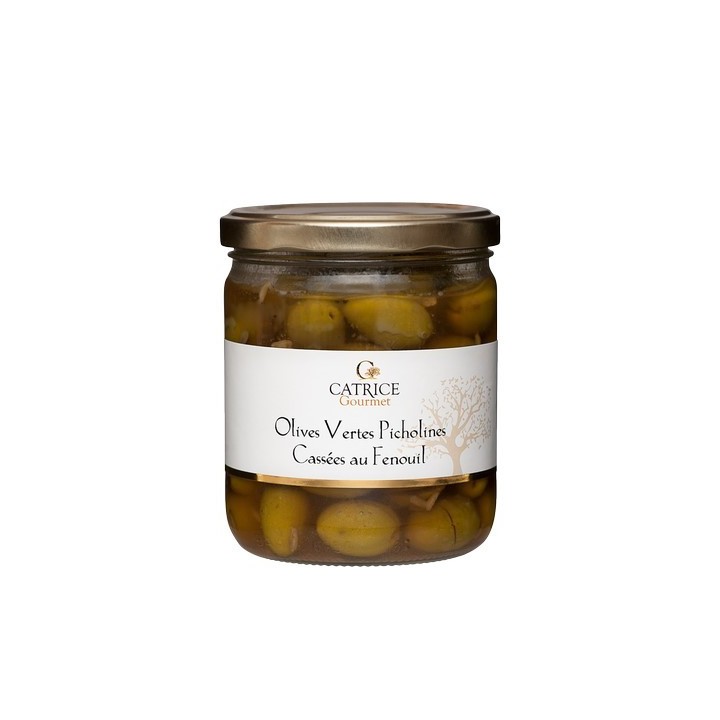 Olives vertes picholines fenouil 230 g