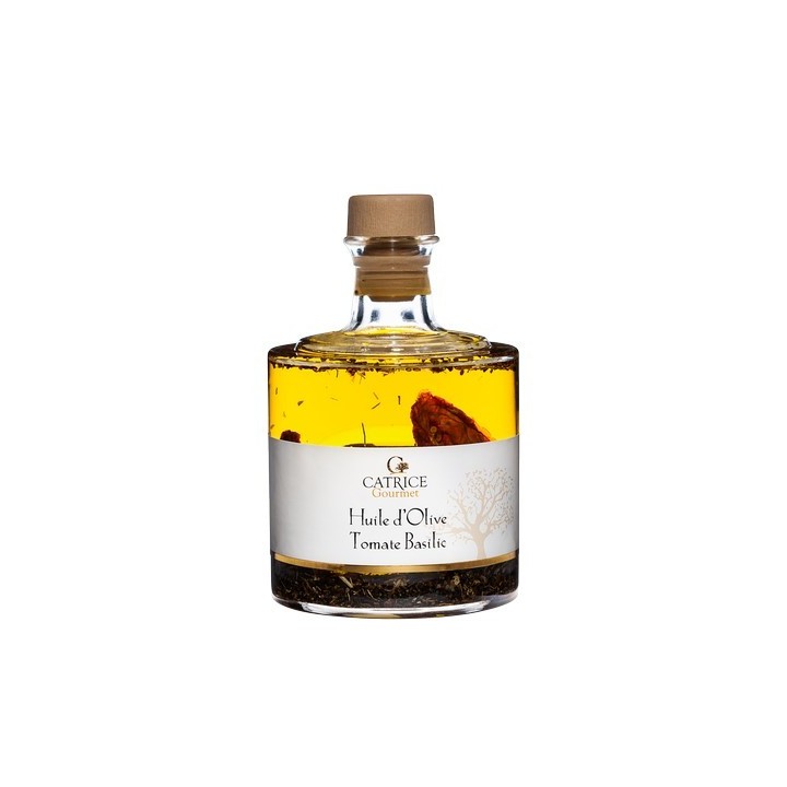 Huile d'olive Tomate Basilic 25 cl empil.