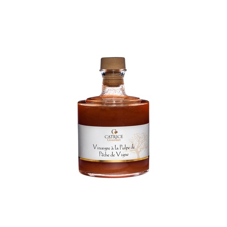 Vinaigre pulpe Pêche de vigne 25 cl empil. Vinaigre pulpe Pêche de vigne 25 cl empil.