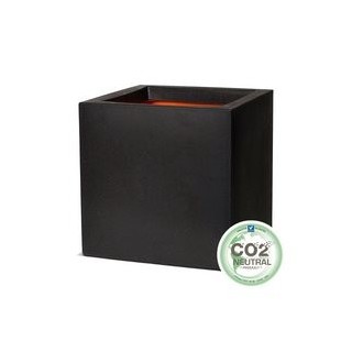 Topf quadratisch 40 x 40 x 40 cm schwarz
