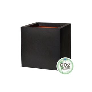 Topf quadratisch 40 x 40 x 40 cm schwarz