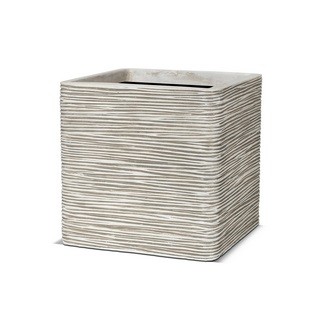 Topf quadratisch 30 x 30 x 30 cm elfenbein