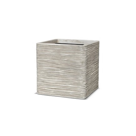 Topf quadratisch 40 x 40 x 40 cm elfenbein