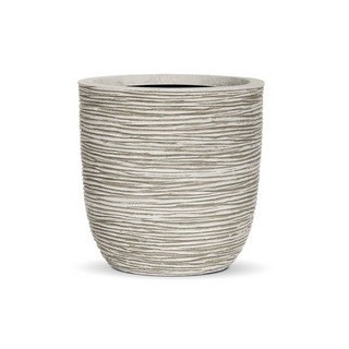 Topf kugel 35 x 34 cm elfenbein