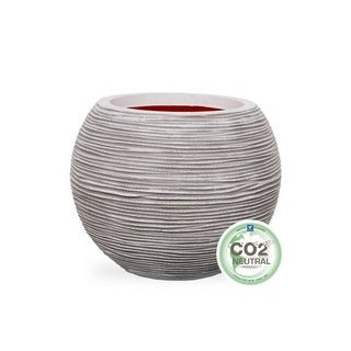 Gefäß Kugel 40 x 32 cm dunkelgrau