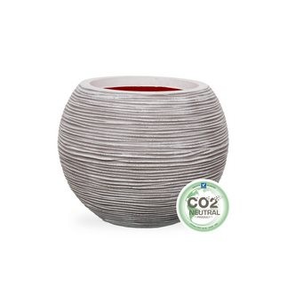 Gefäß Kugel 40 x 32 cm dunkelgrau