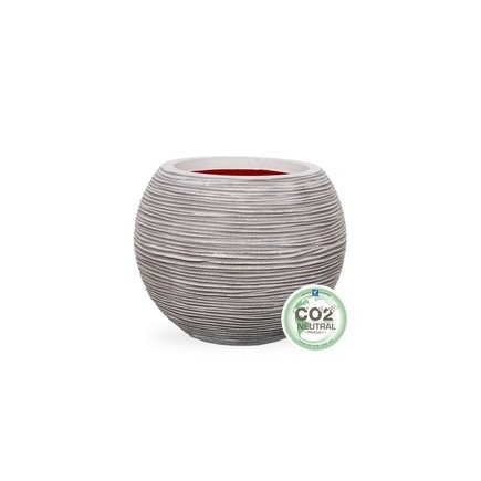 Gefäß Kugel 40 x 32 cm dunkelgrau