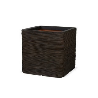 Gefäß Elegant Delux 30 x 30 x 30 cm olivgrün