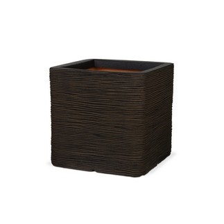 Gefäß Elegant Delux 30 x 30 x 30 cm olivgrün