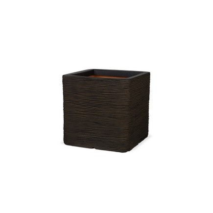 Gefäß Elegant Delux 30 x 30 x 30 cm olivgrün