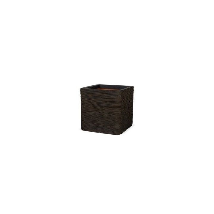 Gefäß Elegant Delux 30 x 30 x 30 cm olivgrün