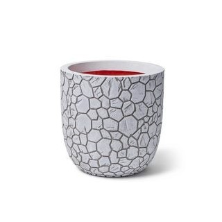 Topf Kugel Clay 43 x 41 cm elfenbein