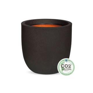 Topf Kugel Smooth 35 x 34 cm schwarz