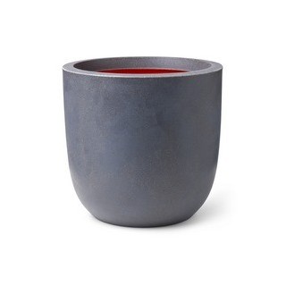 Topf Kugel Smooth 43 x 41 cm dunkelgrau