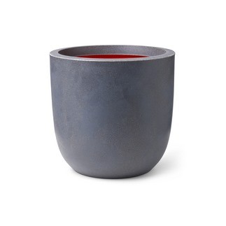Topf Kugel Smooth 43 x 41 cm dunkelgrau