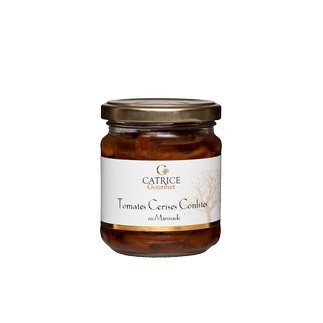 Tomates cerises confites marinées