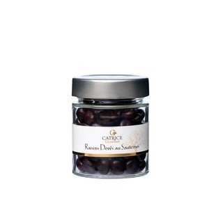 Raisins dorés enrobés de chocolat