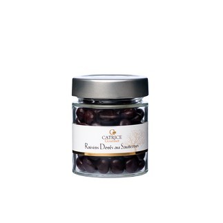 Raisins dorés enrobés de chocolat