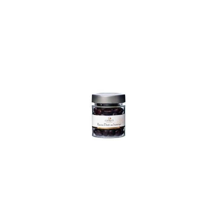 Raisins dorés enrobés de chocolat