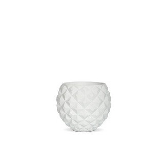 Gefäß Kugel Heraldry 21 x 18 weiß