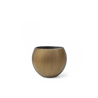 Topf Kugel Groove 14 x 13 elfenbein