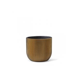 Topf Kugel Groove 9 x 8 elfenbein