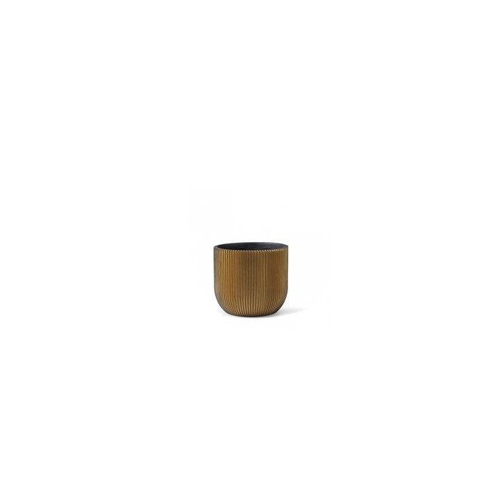 Topf Kugel Groove 9 x 8 elfenbein