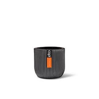 Gefäß Kugel Groove 13 x 10 schwarz