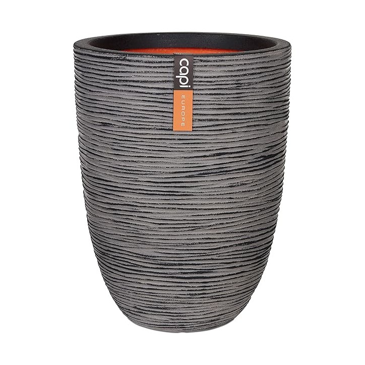 Gefäß Kugel Rib 12 x 32 x 19 schwarz