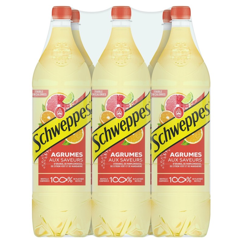 Schweppes Agrum 6 x 1,50 Lit. PET.