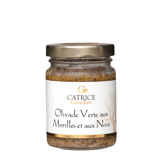 Olivade verte aux morilles et noix
